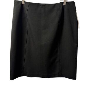 Soft Works Black Pencil Skirt Size 14 Polyester/Spandex Skirt. NWT